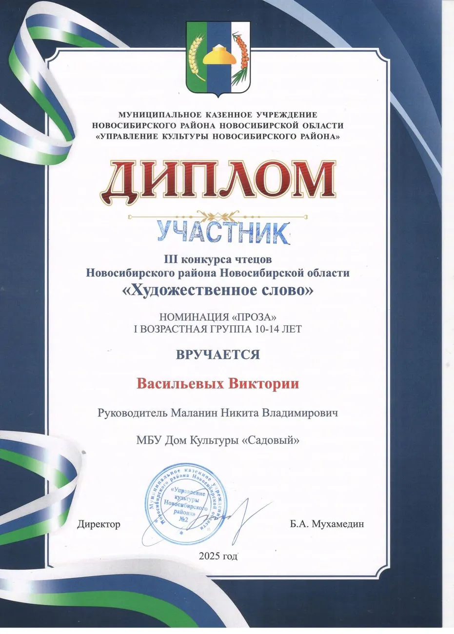 Васильевых Виктория.